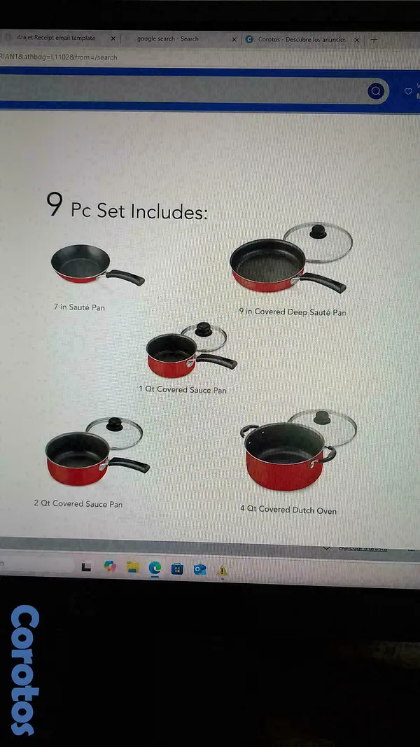 cocina - SET DE OLLAS ROJAS TRAMONTINA  4