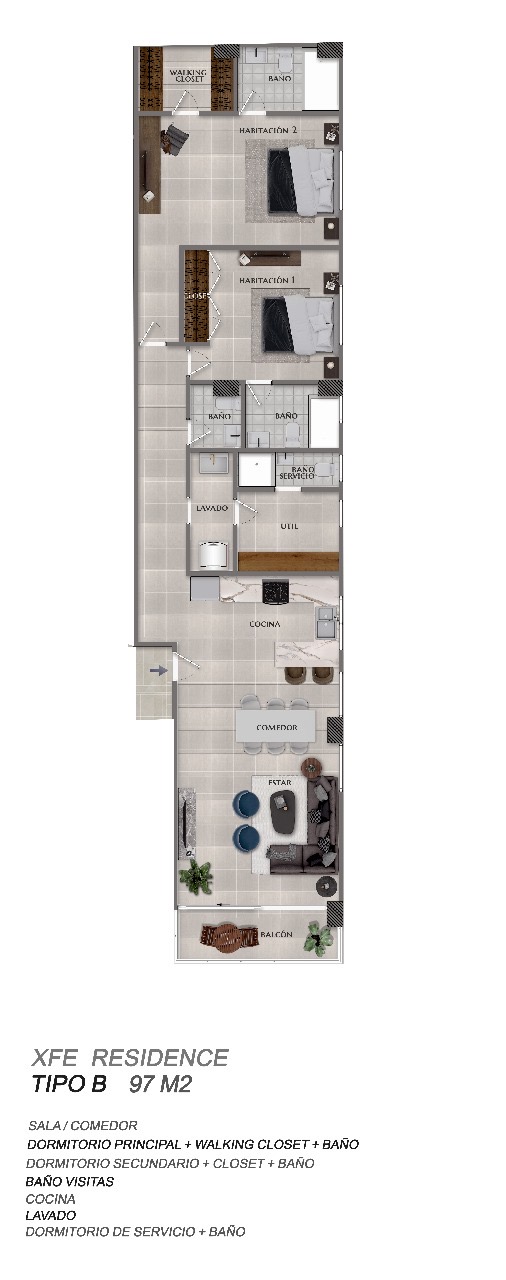 apartamentos - Proyecto en plano Independencia Miramar , entrega  6