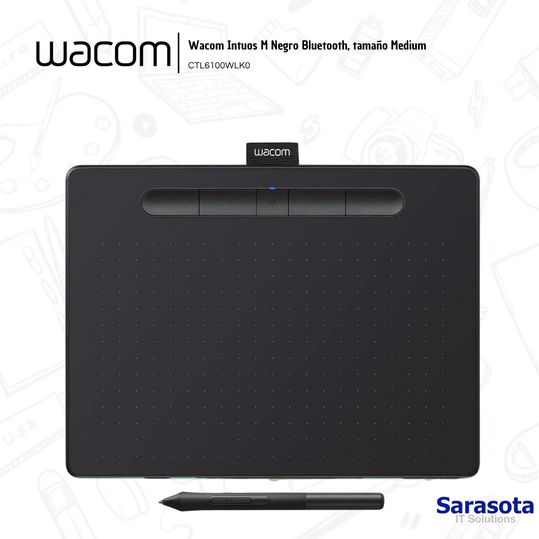 accesorios para electronica - Wacom Intuos M Bluetooth tableta gráfica 2