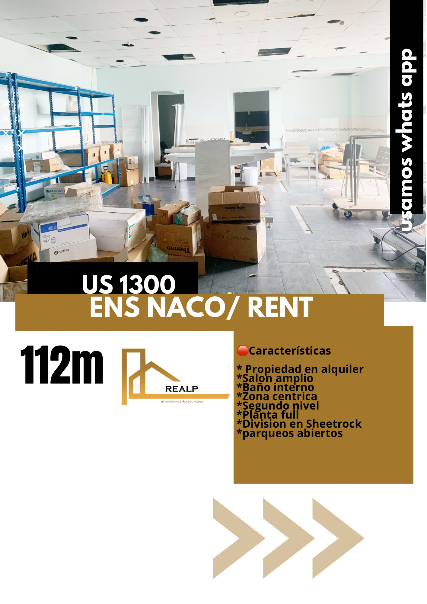 oficinas y locales comerciales - Local en Naco segundo nivel 