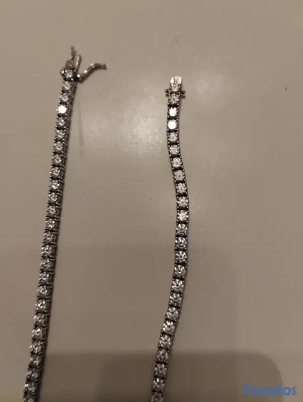 joyas, relojes y accesorios - Cadena tejido tennis 22' 4MM diamantes moissinate  2