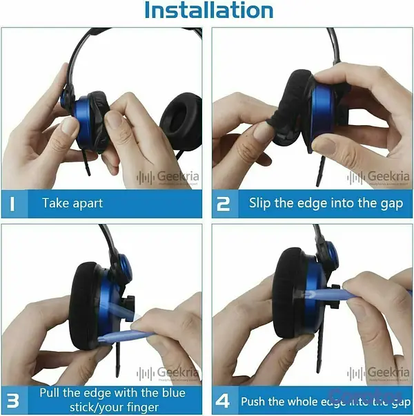 camaras y audio - Almohadillas Geekria para Sennheiser HD25 series 4