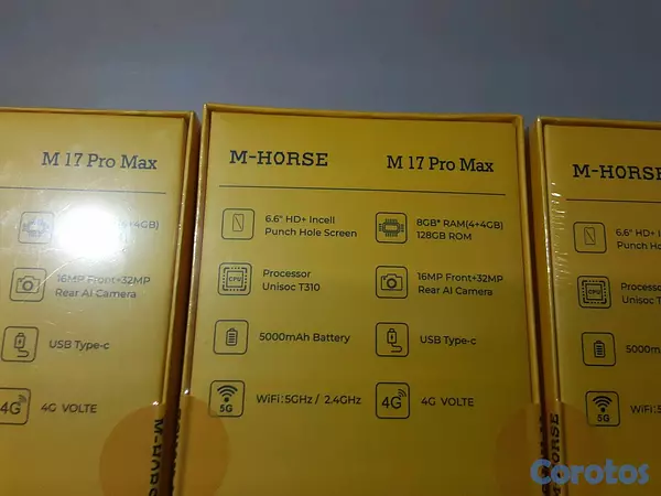 celulares y tabletas - M-17 pro max + cover Apple  7