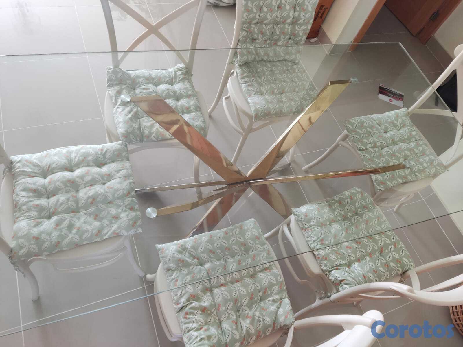 muebles y colchones - Mesa de cristal 4