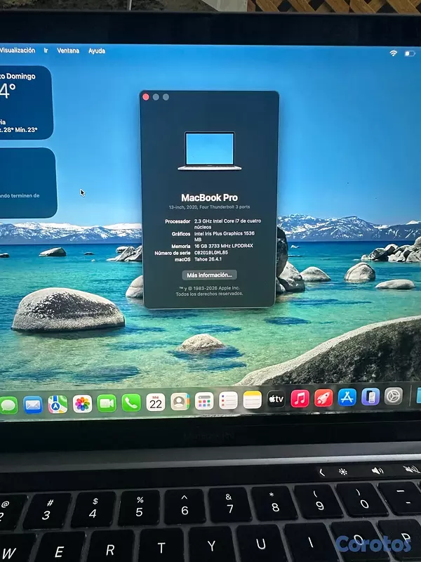 computadoras y laptops - MacBook Pro 2020 2