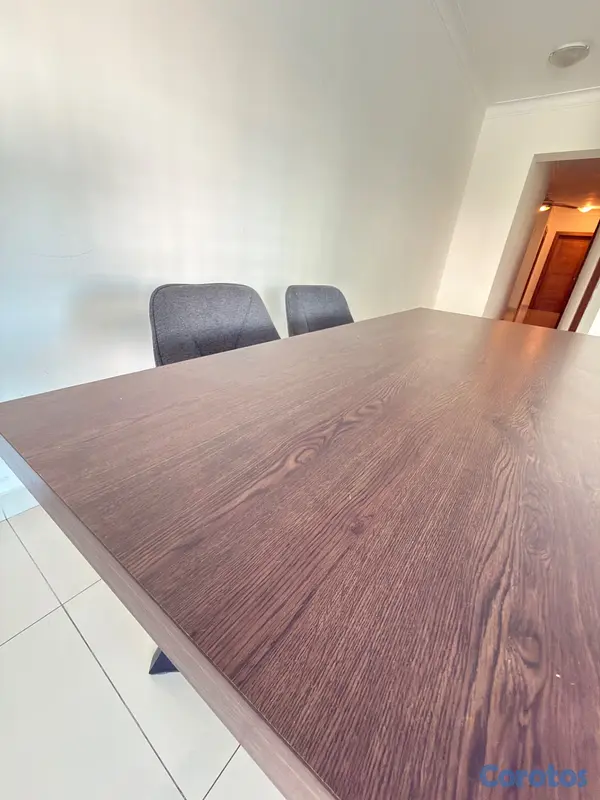 muebles y colchones - Oportunidad: Comedor acabado madera en MDF + 4 sil 5