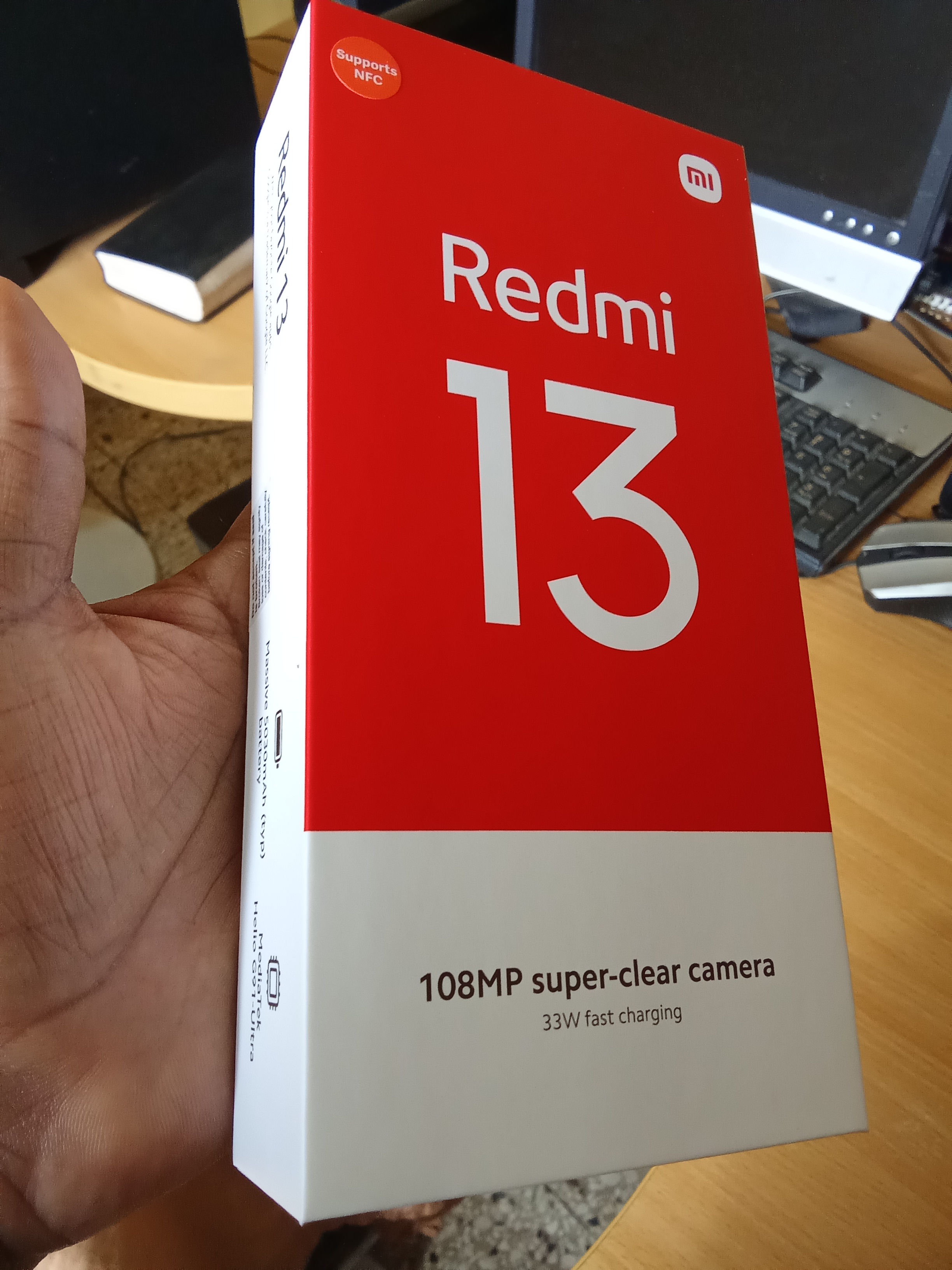 celulares y tabletas - Xioami redmi 13 128gb, 8gb de Ram Negri nuevo con su caja  1