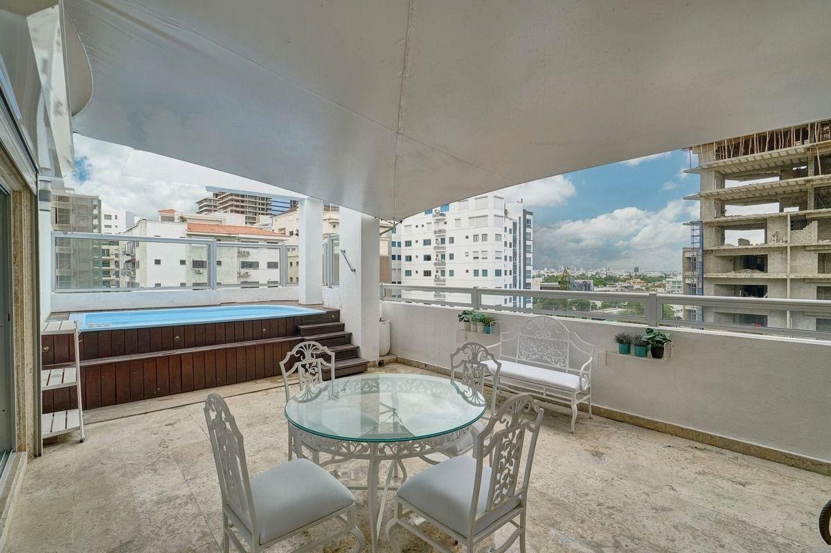 penthouses - Se alquila Apartamento amueblado tipo Penthouse Piantini 0