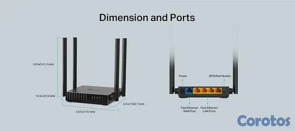 computadoras y laptops - ROUTER TP-LINK TL-ARCHER C54  AC1200,DUAL –BAND
867 Mbps+ 300 Mbps Rouste/ acces 2