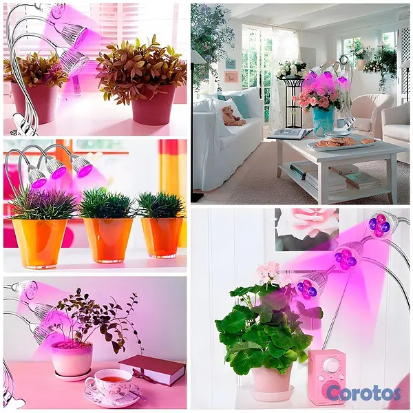 herramientas, jardines y exterior - Lámpara de Cultivo Interior Luz Crecimiento Planta 4