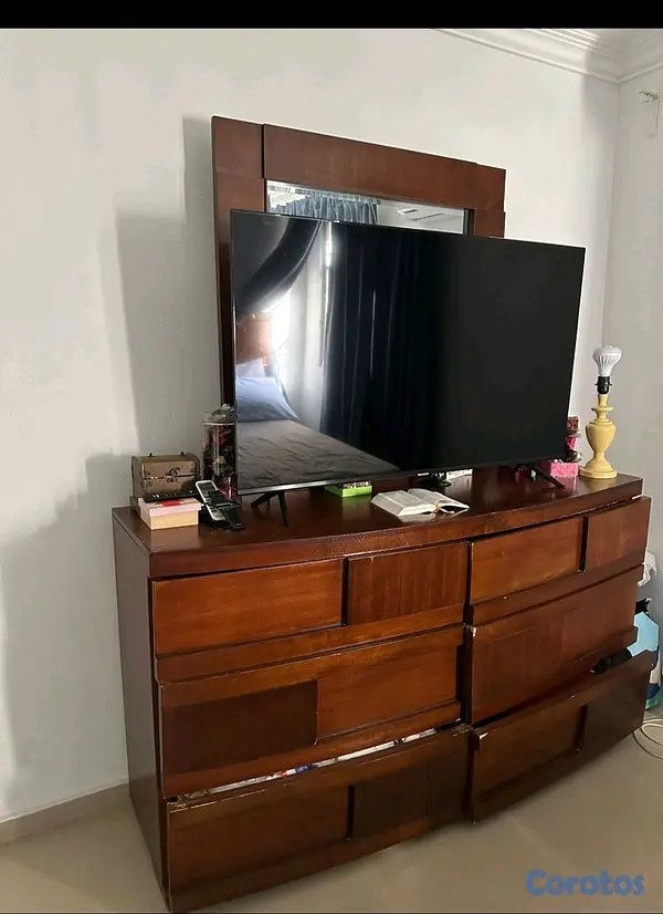 muebles y colchones - JUEGO DE HABITACIÓN EN VENTA, CAOBA PURA, EXCELENTE CONDICIONES. 9