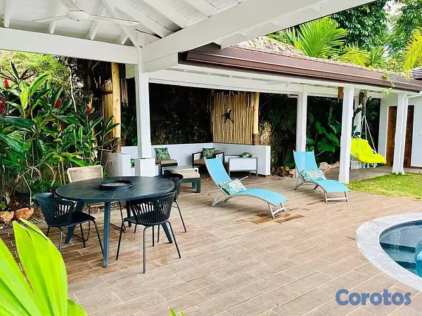 casas vacacionales y villas - Las Terrenas - Samaná, Villa de 3 habitaciones amueblada con espectacular vista 3