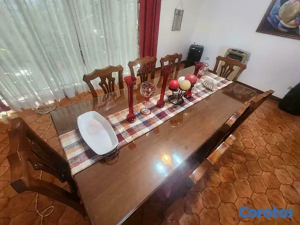muebles y colchones - 8 plazas de comedor con vidrio templado 4