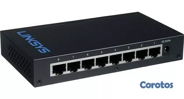 accesorios para electronica - SWITCH 8 PUERTOS LINKSYS SE3008, 8 PUERTOS GIGABIT  100/100/1000 2