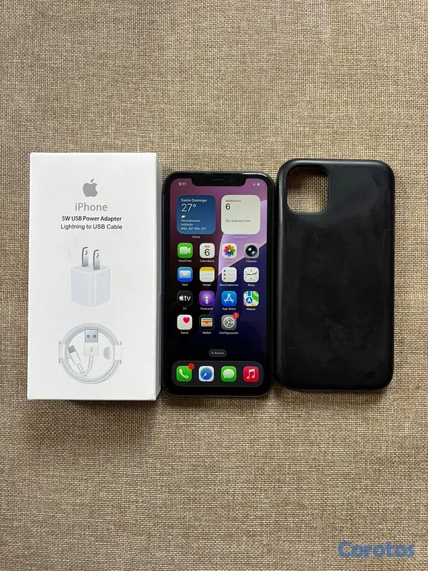 celulares y tabletas - iphone 11 negro 64 GB Desbloqueado.**Somos Tienda  2