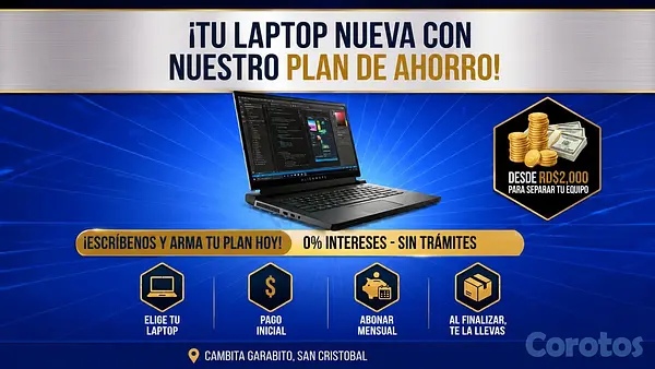 computadoras y laptops - Plan de Ahorro - LAptop