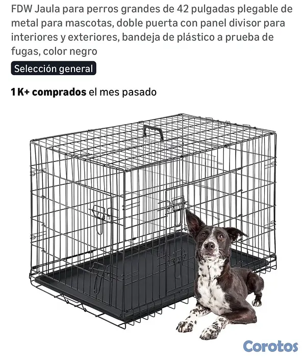 animales y mascotas - Jaula para perros grandes 2