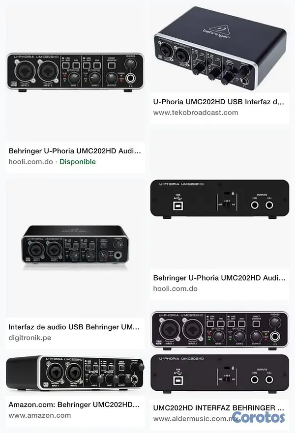 electrodomesticos - Interfaz de audio profesional U-PHORIA UMC202HD 2