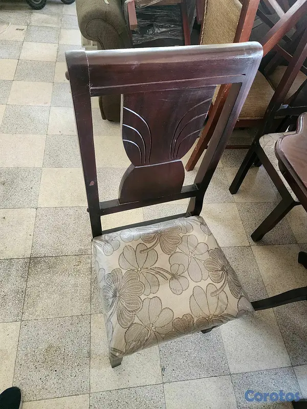 muebles y colchones - comedor 6 sillas pina tratado 3