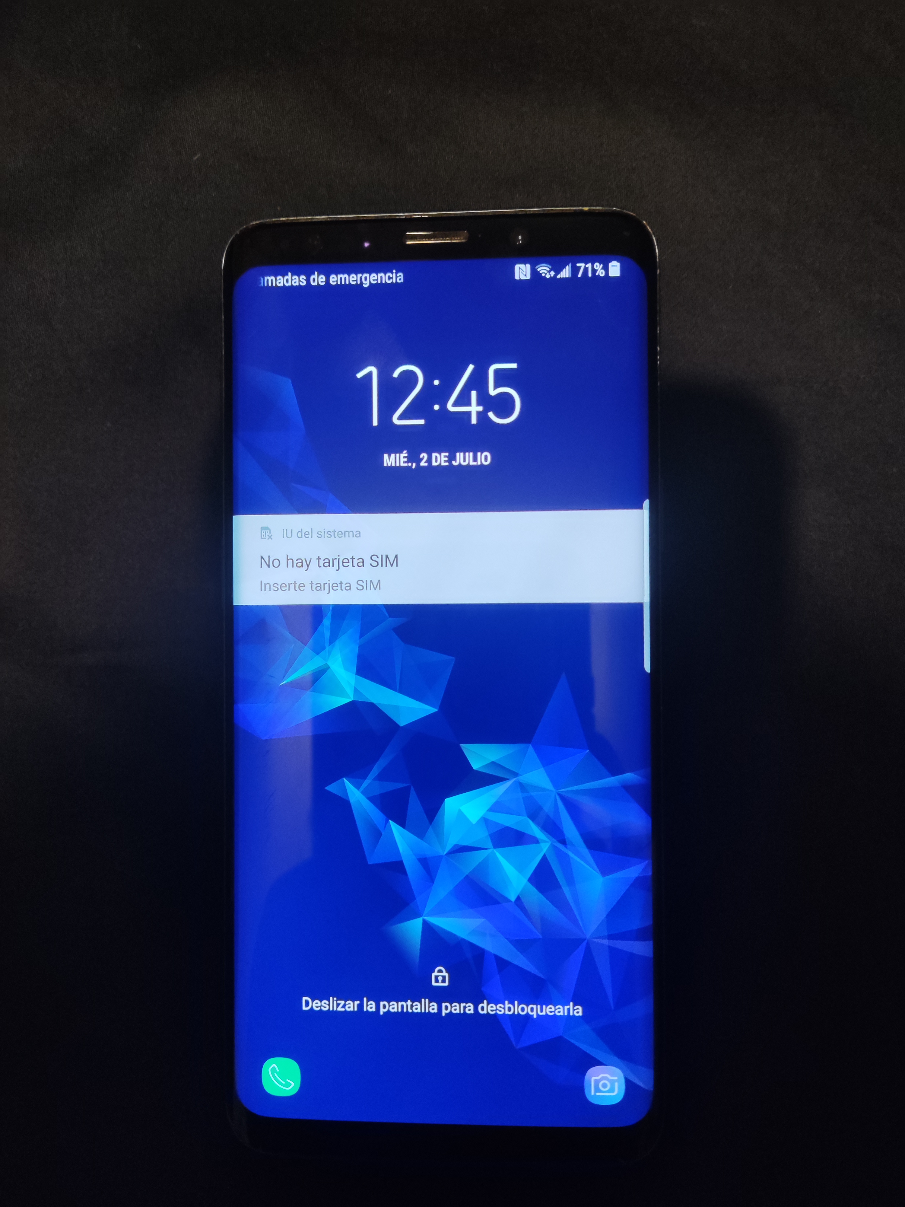 celulares y tabletas - Samsung Galaxy S9 Azul 64GB Chip Físico. Negociable. 1