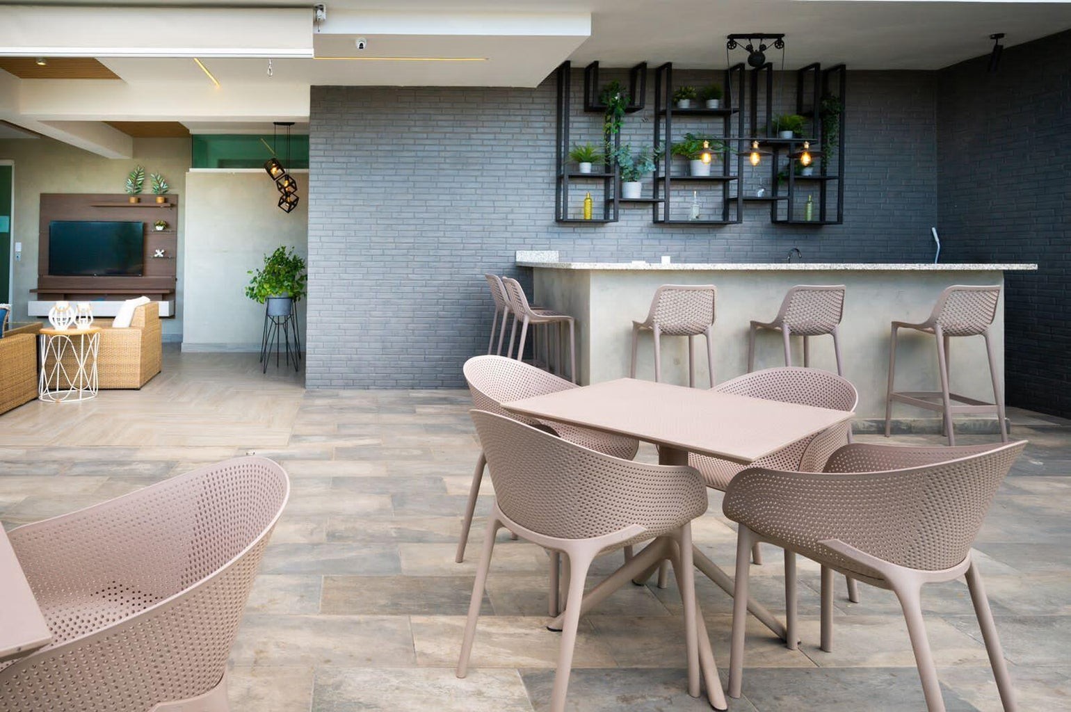 apartamentos -  Apartamento totalmente amueblado de Una habitación en Urbanización Fernandez 1