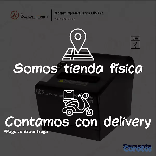 impresoras y scanners - 2Connet Impresora Térmica USB V6 3