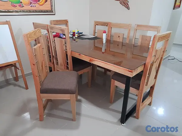 muebles y colchones - Comedor de 8 sillas  2