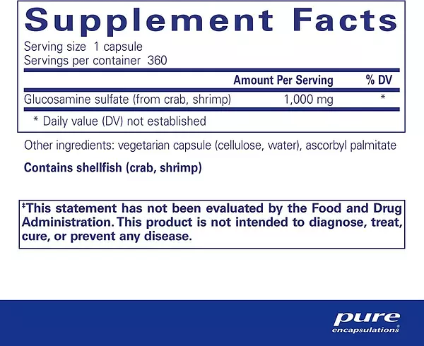 Salud y Equipamiento Médico - Glucosamina 1000 Mg Pure Encaps - - Unidad A $4191 2