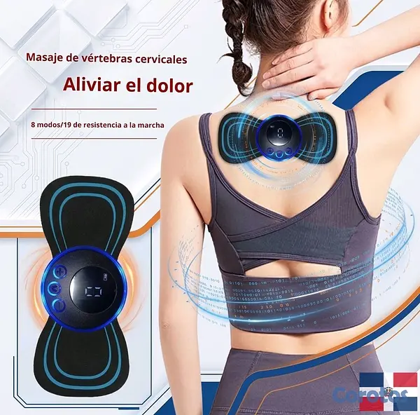 salud y belleza - Masajeador corporal recargable D2  con 2 parche  7