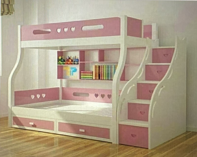 muebles y colchones - Camarote de tres niveles 🛏 color blanco 
