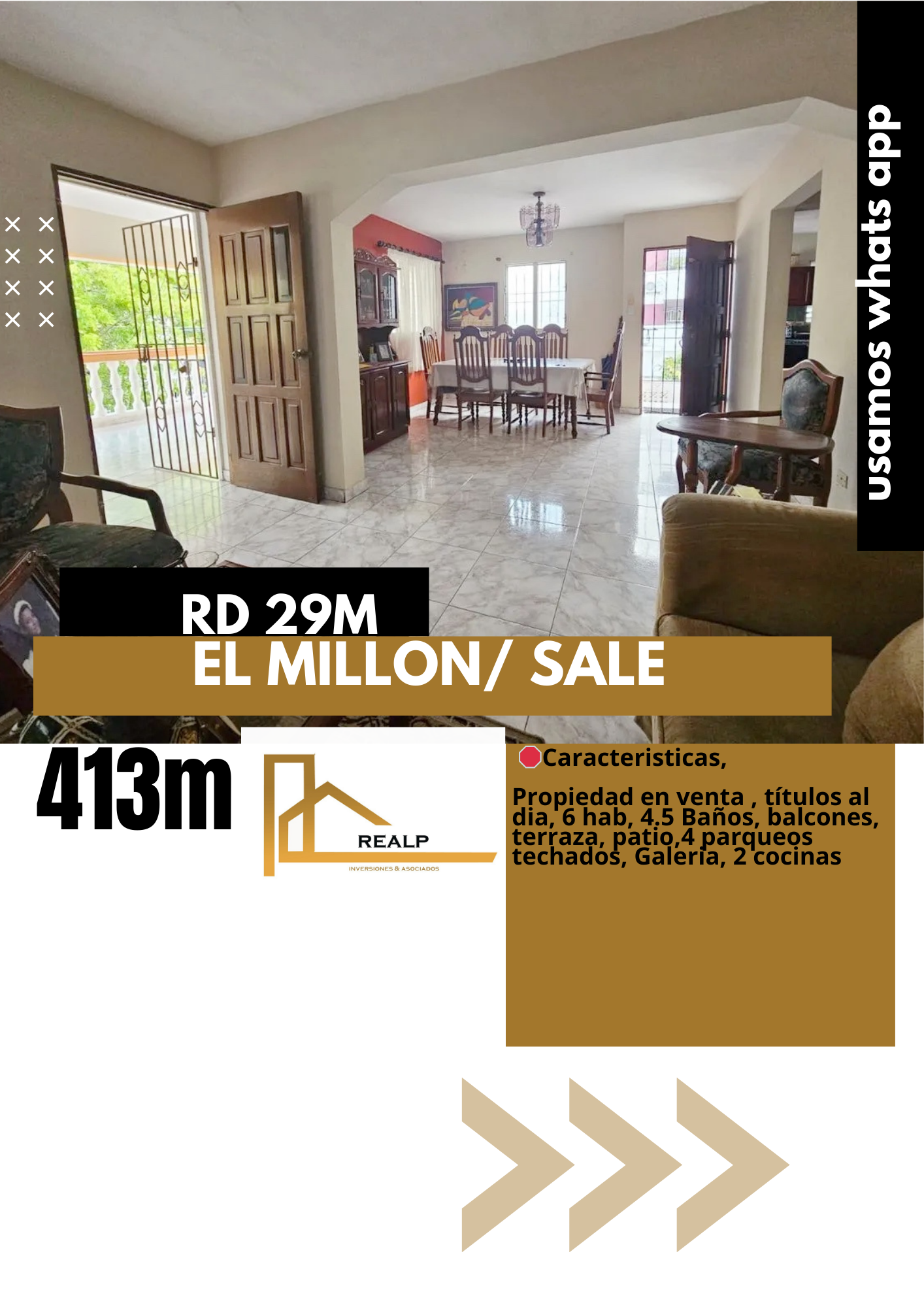 casas - Casa en venta en el millon 