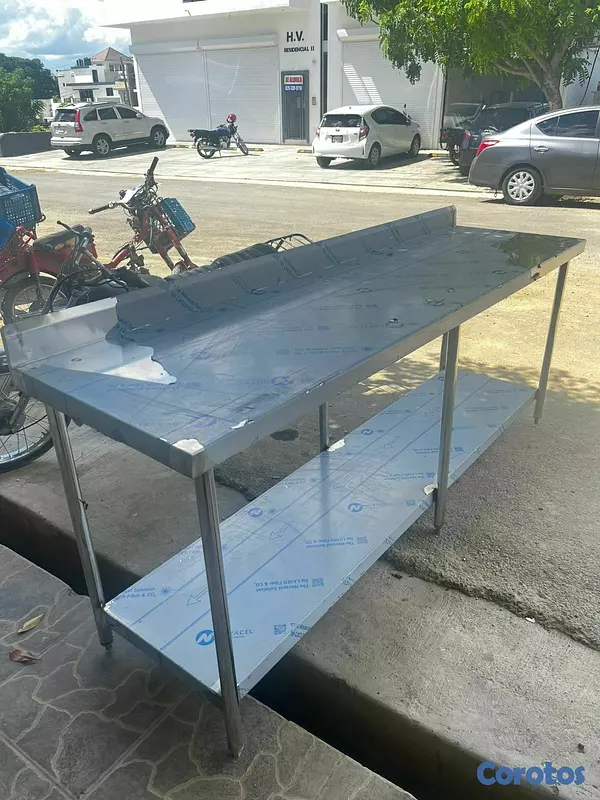 equipos profesionales - Mesa de Trabajo Acero Inoxidable calibre 16 3