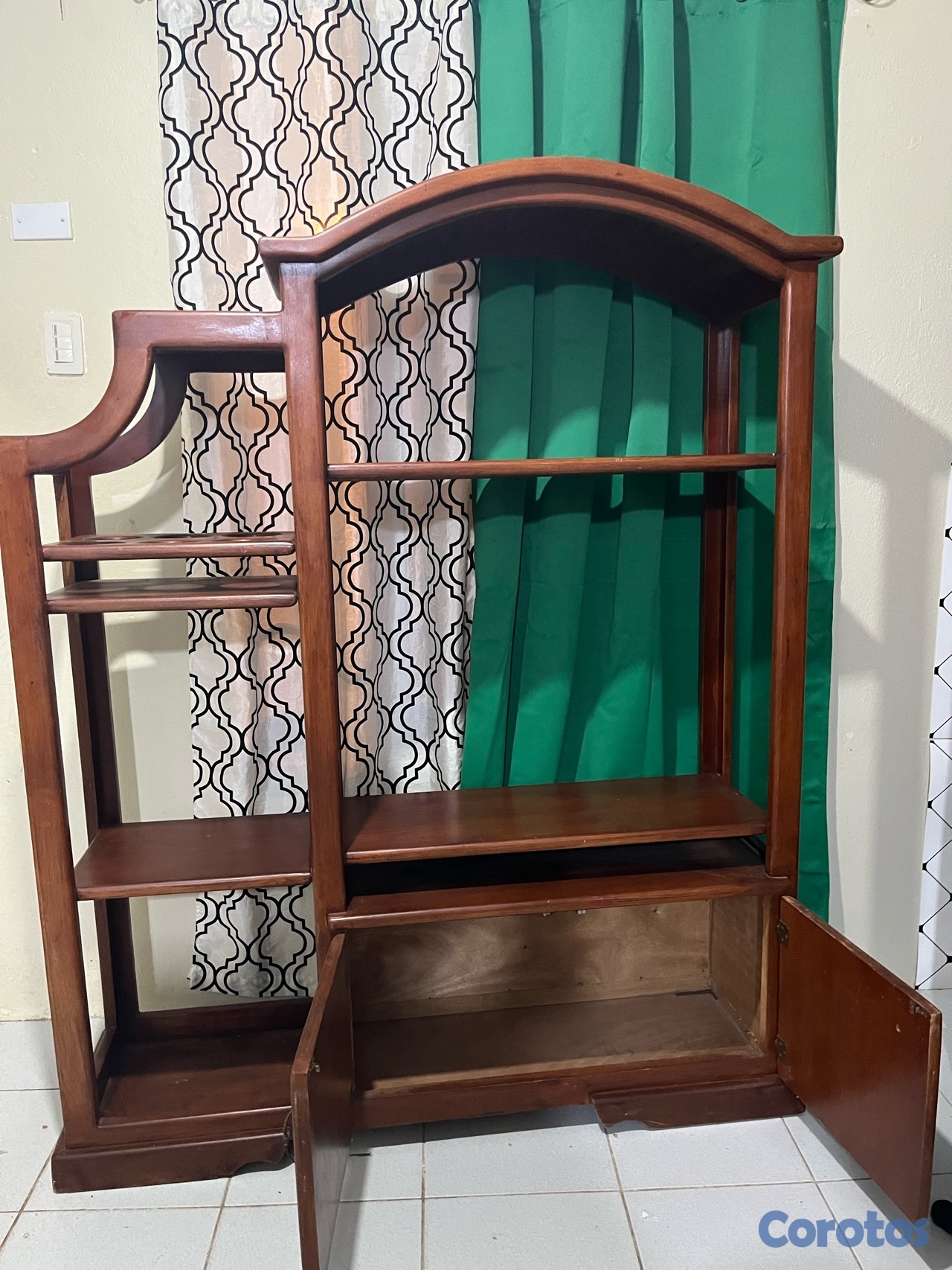 muebles y colchones - Estante en caoba centenaria oportunidad  2