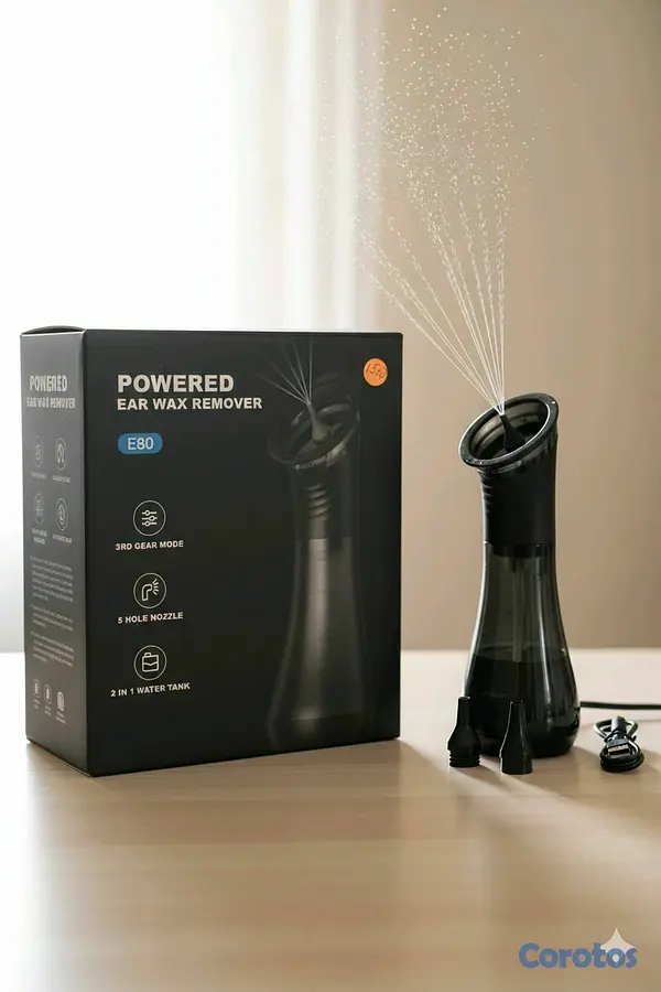 salud y belleza - limpiador de oídos eléctrico por irrigación (modelo E80). 2