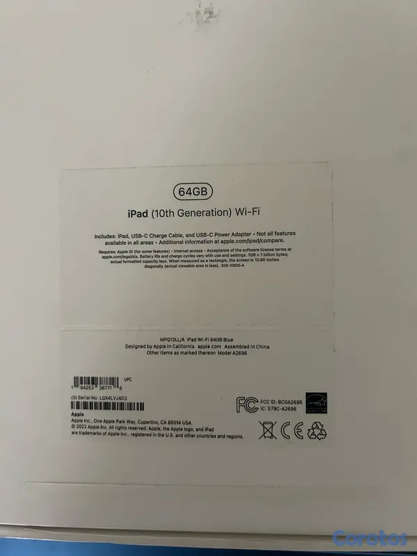 celulares y tabletas - IPad 10th generation - 64gb 5