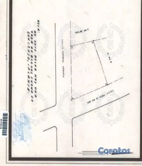 solares y terrenos - CASA SOLAR DE ESQUINA EN EL MILLON 