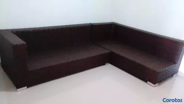 muebles y colchones - Mueble Rattan Forma L 2 Asientos Super Expecial Nuevo.
20% descuento.
 4