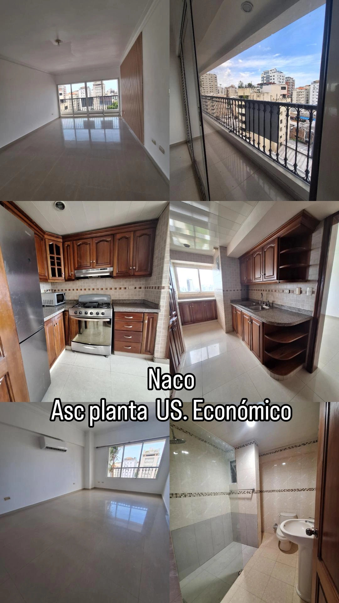 apartamentos - Rento apartamento sin amueblar en Naco  0