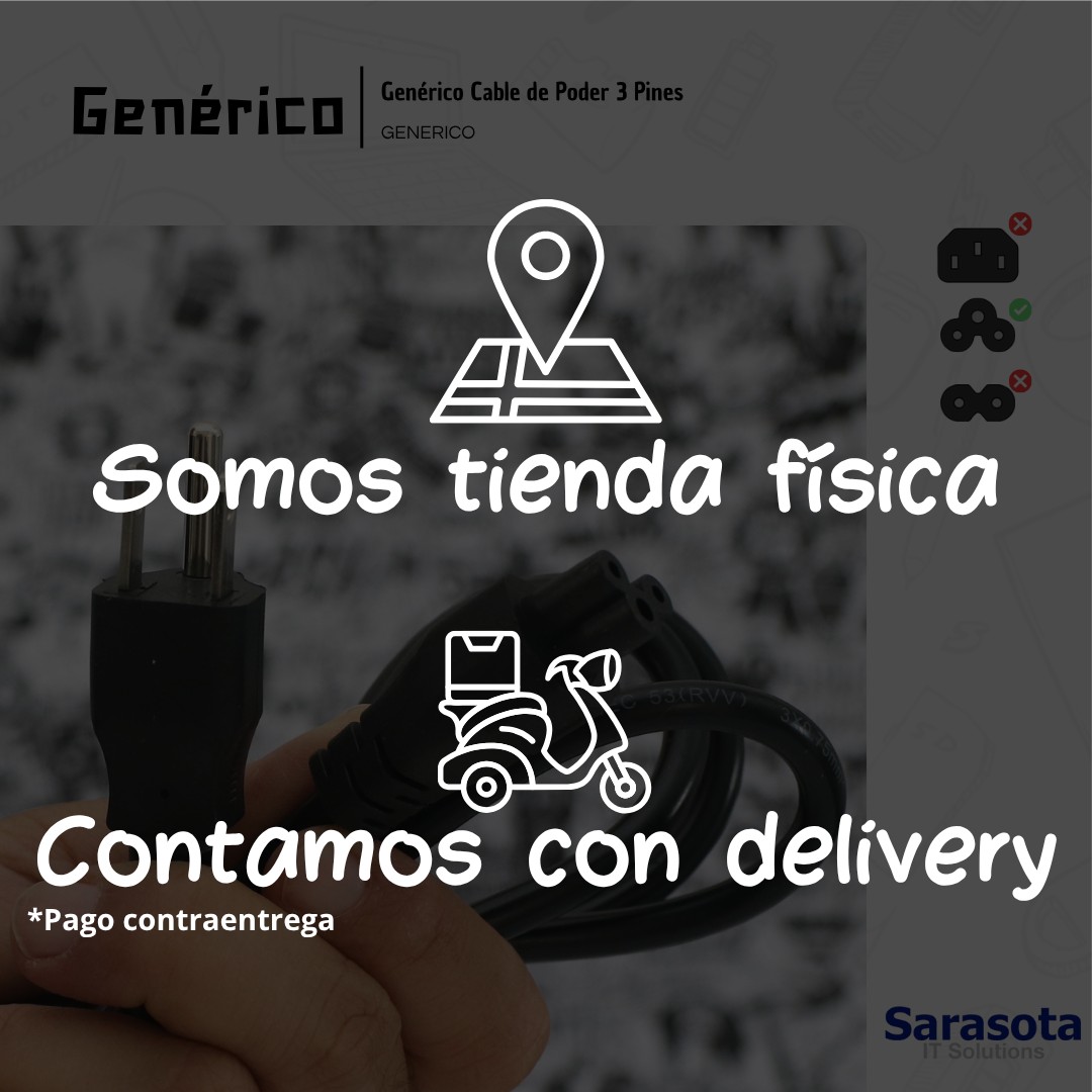accesorios para electronica - Cable de fuente de 6 pies, 3 pines 2