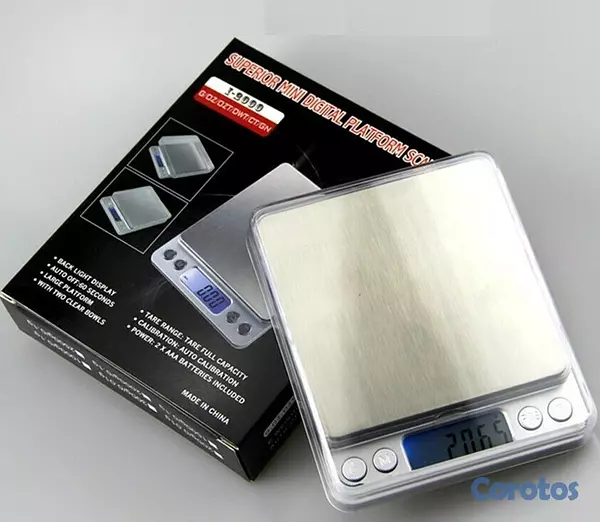 accesorios para electronica - Balanza de precision digital - bascula de acero inoxidable 2
