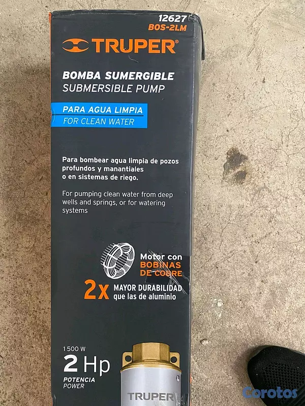herramientas, jardines y exterior - Bomba sumergible TRUPER 2 HP 220V 2