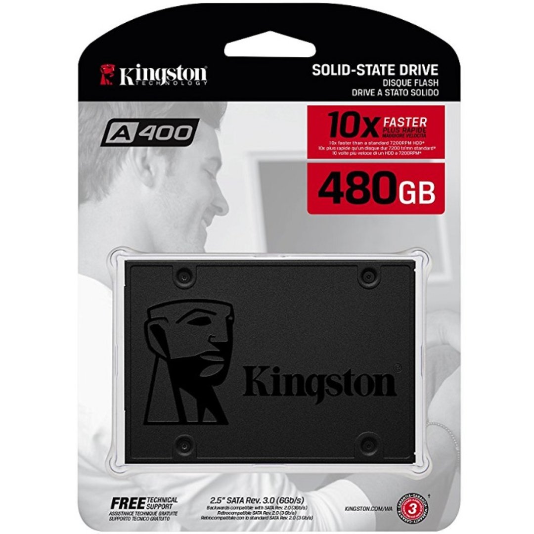 computadoras y laptops - DISCO DE ESTADO SOLIDO KINGSTON 480GB, SATA3, LECTURA: 500MB/S, ESCRITURA 450MB/ 0