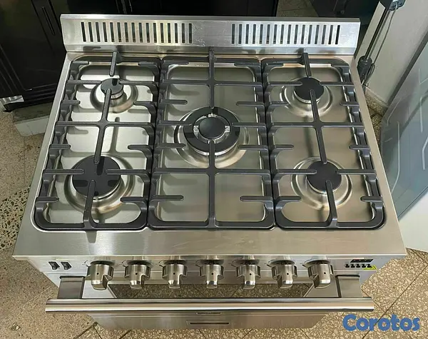electrodomesticos - Estufa KN Gold profesional Niquelada de acero inoxidable 
30 pulgadas
 8