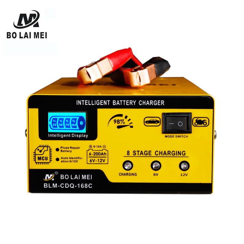 equipos profesionales - Cargador de bateria automatico 12V 24V 15A para vehiculo motor 5