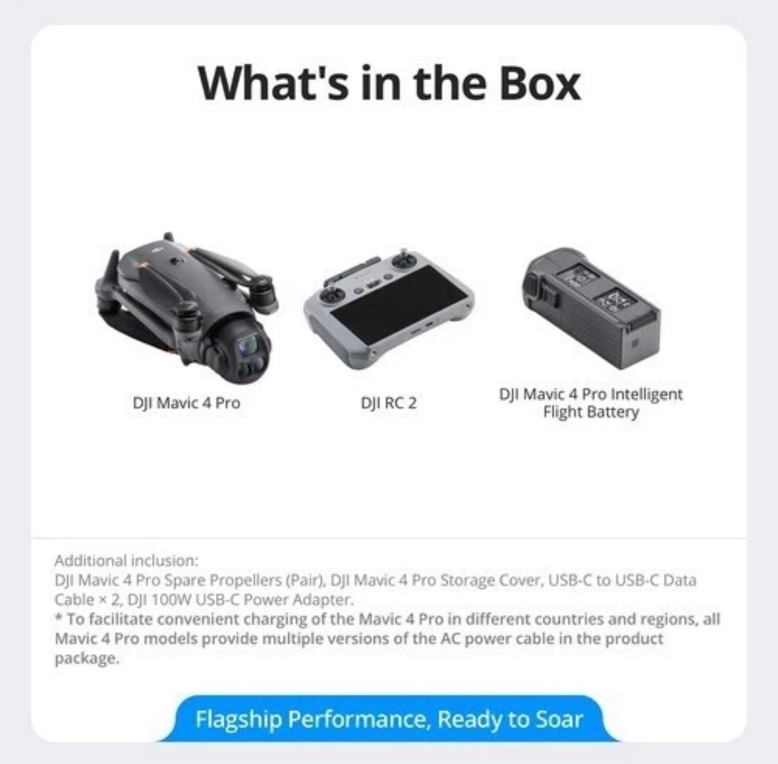 camaras y audio - Nuevo DJI Mavic 4 Pro Con RC 2 & 1 Batería Nuevo Sellado  7
