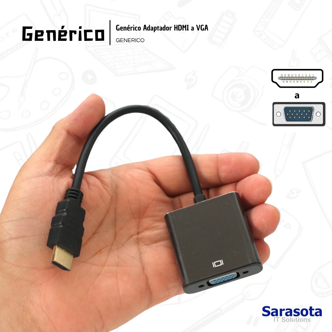 accesorios para electronica - Adaptador HDMI a VGA  1