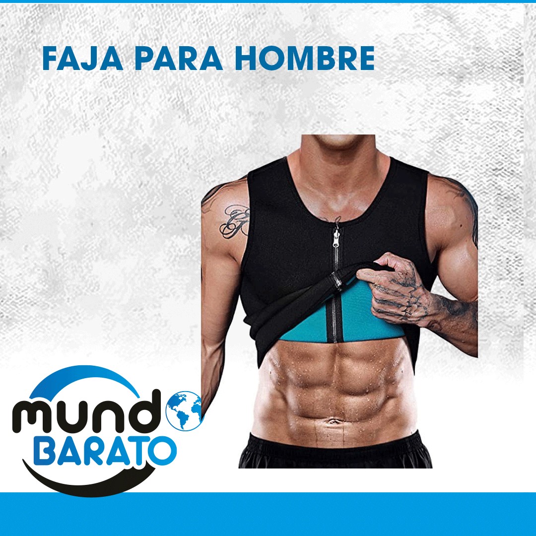 deportes - Faja de caballero Ultra neopreno para sudar reversible  chaleco cintura gym 0