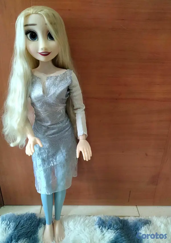 juguetes - muñeca Elsa gigante en condición de nueva que habla  2