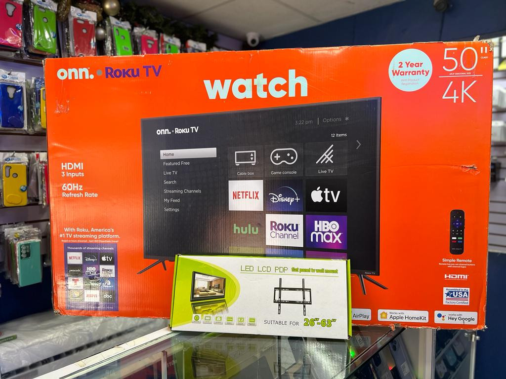 tv - SMART TV ONN DE 50 PULGADAS 4K ROKU 2024 NUEVAS 