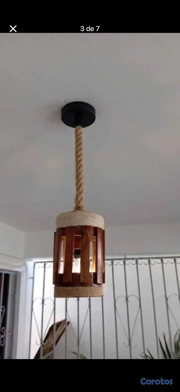 negocios en venta - Lámparas artesanal en madera 5